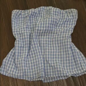 Socialite Blue and White Checkered Camisole